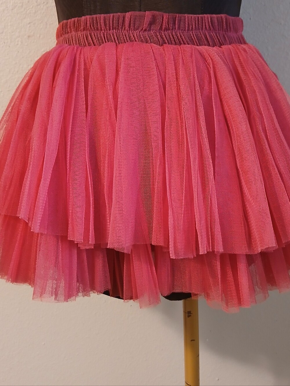Burleska Pink Tulle Skirt One Size Fits All Pull On Fairy Goth
